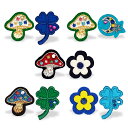 ラカム 熟練の刺繍職人 手作業 立体 刺繍 ラペルピン 2点セット 日本製 (特許技術取得:特許第2956588)