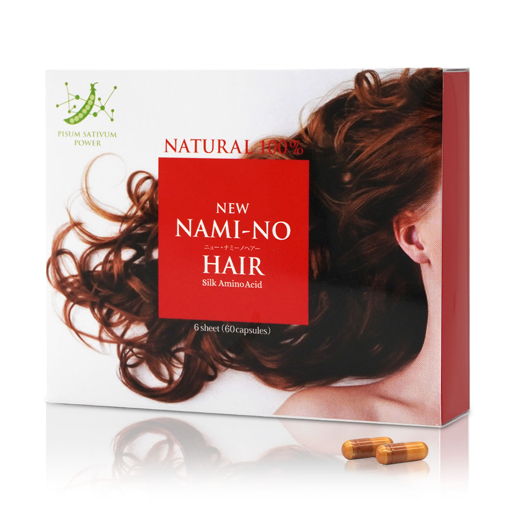 日本製 ヘアケア サプリメント 女性 髪 NEWナミーノヘアー シルクパウダー アナゲイン 60カプセル 1か月分