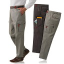 カーゴパンツ ワークズボン メンズ アウトドア 登山 釣り 作業着 ストレッチ 7ポケット 撥水 41237 2色組