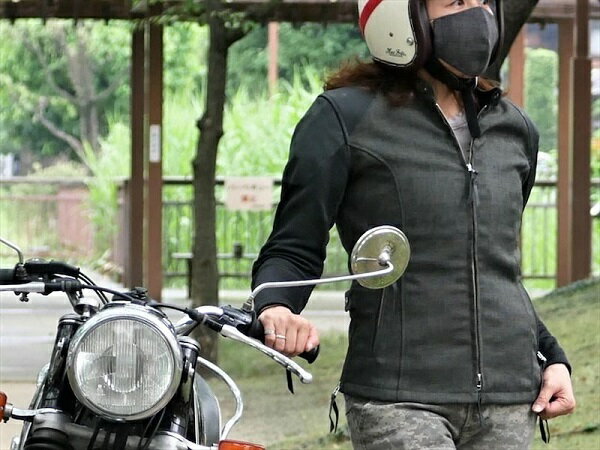 【maxfritz femme/マックスフリッツファム】MFB-2476/メッシュスリーブシングルライダースJKのサムネイル