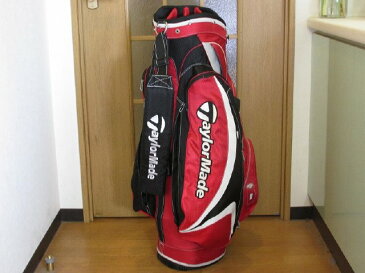 【中古】[7040]【あす楽】【BCランク】CB9.5インチ テーラーメイド キャディバッグ 中古 赤 9.5インチTaylorMade CaddyBag Used Red 9.5 Inch