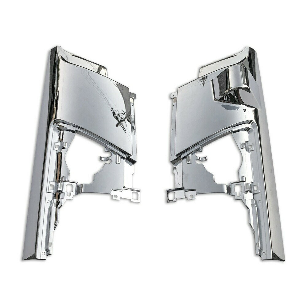 【送料無料】いすゞ メッキ フロント コーナー パネル 左右 4トン 07 フォワード H19/7~ 標準 ワイド車 メッキ コーナー パネル コーナーベン サイド ガーニッシュ ABS製 交換式 共通 メッキサイドパネル いすず 新品