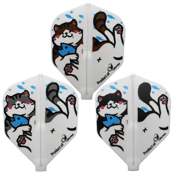 フィットフライトエアー チョンカー シェイプ Fit Flight AIR Printed CHONKER SHAPE ダーツ フライト 猫