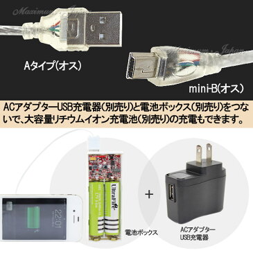 USB2.0ケーブル 70cm Aタイプ(オス) mini-B(オス）HDD デジカメ ゲーム機 などの接続に