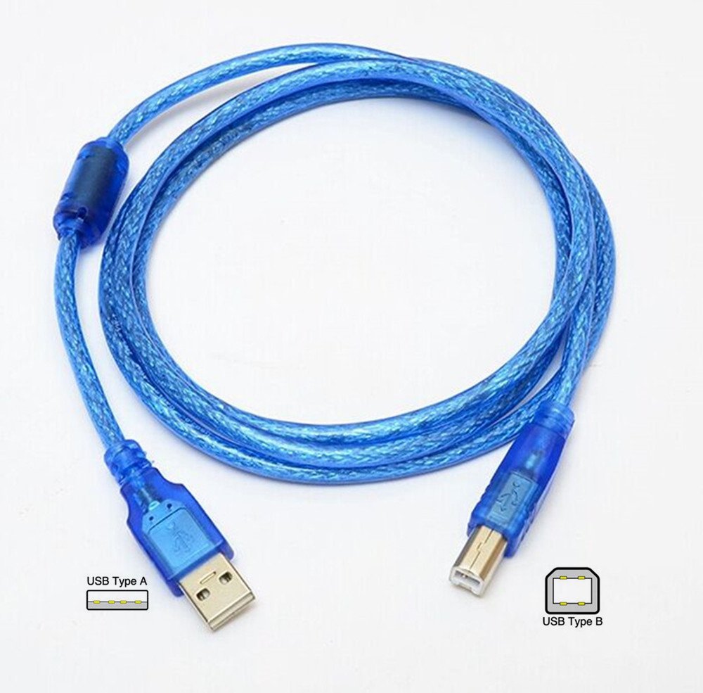 樂天商城 - USBケーブル A-B フェライトコア付 USB2.0 150cm ／ 30cm 高品質 編組シールド ポイント消化