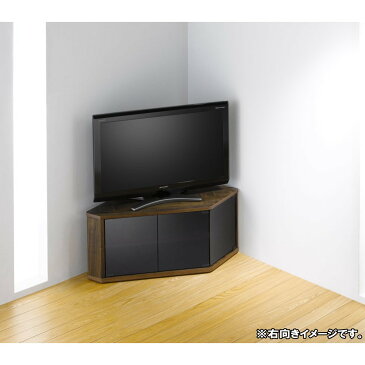 テレビ台 コーナー テレビラック 木製 32インチ 32型 対応 TV台 AVラック テレビボード キャスター付き コーナーボード ロータイプ 幅86.8 奥行29 高さ38.4cm おしゃれ ブラウン【代引き不可】【送料無料(一部地域を除く)】