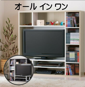 テレビ台 壁面収納 ハイタイプ 木製 32インチ 32型 対応 テレビボード TV台 テレビラック オールインワン おしゃれ ホワイト ブラック 幅115 奥行29 高さ115cm【代引き不可】【送料無料（一部地域を除く）】