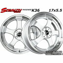 ■ STEALTH Racing K36 ■17x5.5J　軽四用/人気のスーパーディープ2段リム!!NANKANG 165/35R17 タイヤ付4本セットザッツ/ゼスト/ライフ/モコ/ルークス/パレット/ラパン/ワゴンR/ムーブ/など