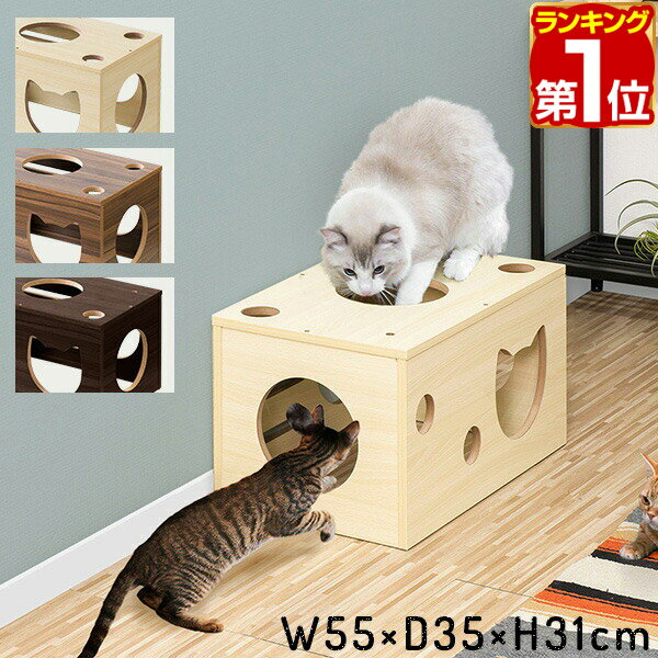 1年保証 猫 おもちゃ 猫箱 ボックス ベッド 遊び ねこ ネコ 玩具 オモチャ 小屋 室内 ストレス発散 運動不足 対策 多頭飼い シニア キャット 猫用 猫ベッド ペット用品 ペットグッズ ★[送料無料]