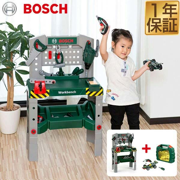 【楽天1位】工具 + ミニカー セット BOSCH ボッシュ ミニワークベンチ + グランプリケース ...