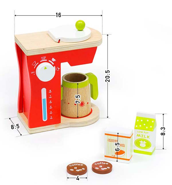 ままごと キッチン おままごと 木製 コーヒーメーカー キッチンウエア 調理器具 キッチン用品 ままごとセット お店屋さんごっこ 子供用 子供 おもちゃ オモチャ 収納 知育玩具 ダイニング リビング 誕生日 クリスマス クッキングトイ 1年保証 ★[送料無料][あす楽]