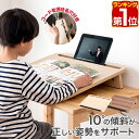 【今だけ6%OFF!6/11(水)01:59まで】【楽天1位】 学習台 卓上 学習ボード 幅55cm×45cm 傾斜10° 勉強台 姿勢 猫背 リビング学習 集...