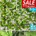 【7,370円→SALE6,930円〜7/11(金)01:59まで】【楽天1位】グリーンフェンス 緑のカーテン 1m×3m 2個組 目隠し グリーンカーテン 目...