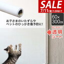 【1,760円→SALE1,540円〜7/11(金)01:59まで】壁保護シート 60cm×300cm 透明 クリア 貼ってはがせる 弱粘着 フリーカット 保護...