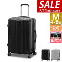【6,600円→SALE5,940円〜7/11(金)01:59まで】スーツケース Mサイズ 66L〜74L 中型 マチ拡張機能付き キャリーケース TSAロック...