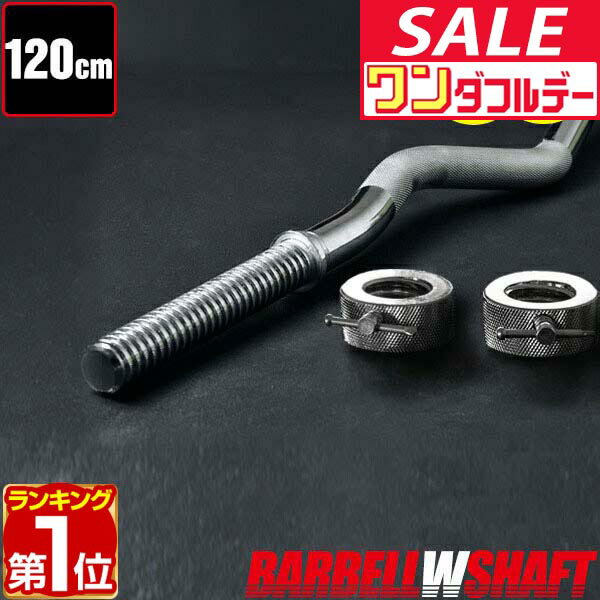 【12/1ワンダフルデー特価】【楽天1位】バーベル バーベルシャフト 長さ 120cm Wシャフト プレート カラー ダンベルプレート用 追加 径28mm 28φ1200 標準サイズ バーベル シャフト 筋トレ トレーニング バーベルWシャ ★[送料無料]