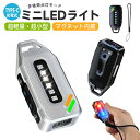 ミニLEDライト キーライト ミニ LED フラッシュライト ハンディライト 携帯ライト 非常用ライト 懐中電灯 Type-c充電式 コンパクト 充電式 超小型...