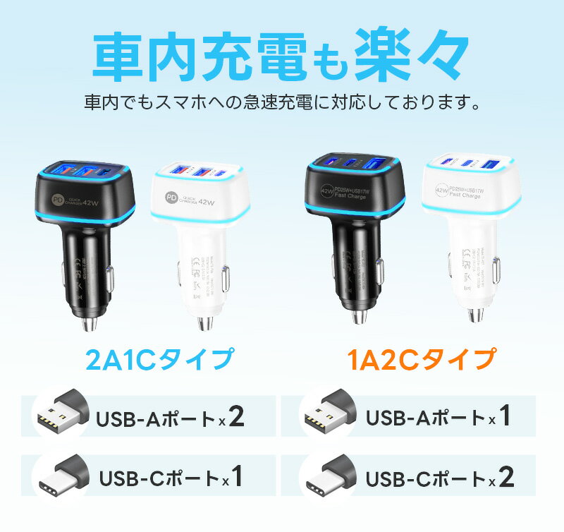 �������㡼���㡼 3�ݡ��� �����������åȥ��㡼���㡼 LED�饤���դ� �ֺܽ��Ŵ� ��®���� �����Ÿ� USB���� ������ �����å����㡼�� ���42W ���� 3��Ʊ������ USB�ݡ��� PD25W PD���Ŵ� QC3.0 ���� ���� 12V 24V ���� ������ ʣ���ΥǥХ������ŤǤ��� ��®