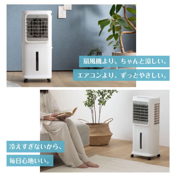 【公式店】MAXZEN 冷風扇風機 冷風機 3段階風量調整 左右自動ルーバー おやすみモ...
