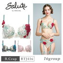 25%OFF ワコール Wacoal サルート salute 16グループ 16G P-UPブラ プッシュアップ 3/4カップブラジャー 下着 単品 レディース 女性 B・Cカップ BTJ416