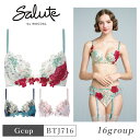 25%OFF ワコール Wacoal サルート salute 16グループ 16G フロントエックスプラスブラ 3/4カップブラジャー 下着 単品 レディース ...