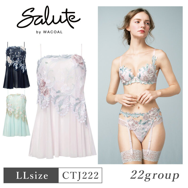 25%OFF ワコール Wacoal サルート salute 22グループ 22G BTJ422 ペア キャミソール ランジェリー 下着 単品 レディース 女性 LLサイズ CTJ222のサムネイル