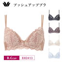 25%OFF ワコール Wacoal プレミアム 13グループ 13G ふっくらとした谷間をメイク プッシュアップブラ 3/4カップブラジャー (B・Cカップ) BXD413