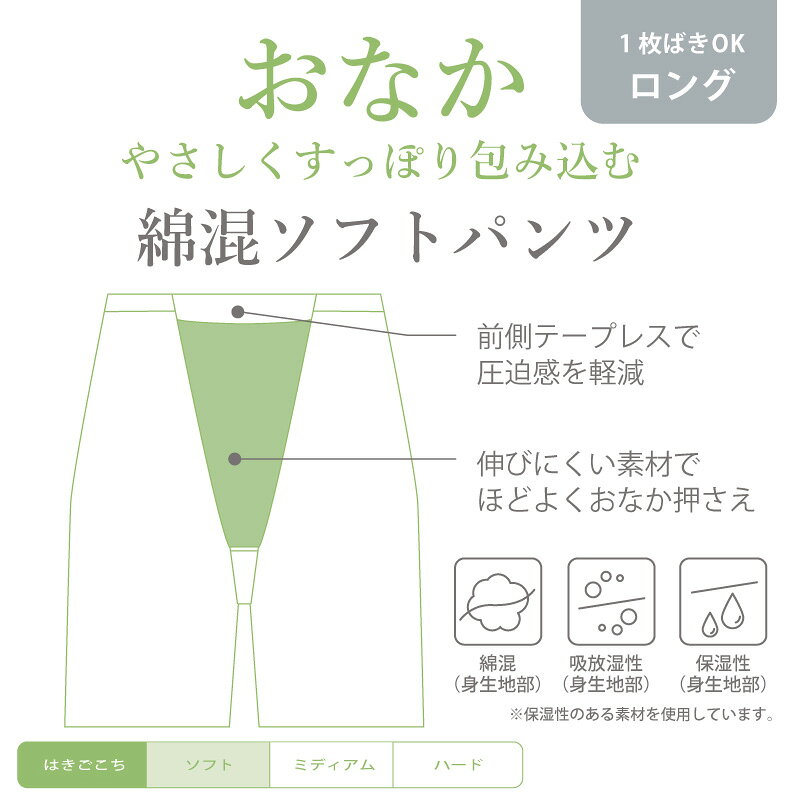 20%OFF ワコール Wacoal Wing ウイング 綿混ソフトパンツ ロングガードル 1枚履き...