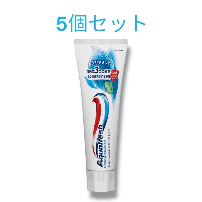 【アース製薬】アクアフレッシュ クリアミント 140g ×5個セット