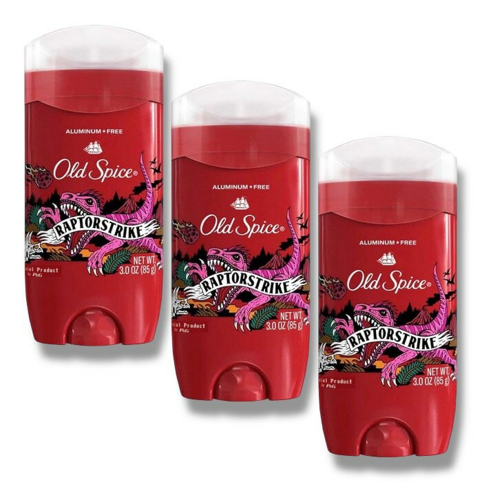 Rakuten - 【まとめ買い】OLD SPICE (オールドスパイス) フレグランスバー 85g×3個 脇に塗る アルミニウムフリー 香り 匂い ラプターストライク RAPTORSTRIKE (日本語表記のラベル表示有り)