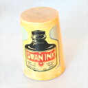 SWAN INK スワン インク アンティーク インク瓶 メーカー 広告 ポスター ニシカモアの木 イギリス 木製 Wood ウッド アドバタイジング シンブル...