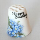 ハッピー バースデー Happy Birthday 忘れな草 フォーゲット ミー ノット シンブル 指貫き ソーイング コレクション アイテム 誕生日 ギフト ...