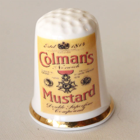 ヴィンテージ ポスター Colman's Mustard コールマン マスタード レジオンドヌール勲章 イギリス アドバタイジング ADVERTISING 広告 シンブル 指貫き ソーイング キルト パッチワーク コレクション アイテム プレゼント 02P23Sep15 P16Sep15