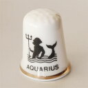 アクエリアス Aquarius みずがめ座 宝瓶宮 12星座 ゾディアック シンボル イギリス シンブル 指貫き ソーイング キルト パッチワーク コレクション...