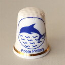 イルカ プール ポタリー Poole シンブル 指貫き ソーイング キルト パッチワーク コレクション アイテム 誕生日 ギフト プレゼント ヴィンテージ 【中...
