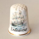 キャプテン クックのフラッグシップ 帆船 エンデバー号 Endeavour イギリス シンブル 指貫き ソーイング コレクション アイテム 誕生日 ギフト プレ...