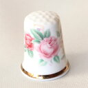 ピンク ローズ Pink Rose バラフラワー 薔薇 花シンブル 指貫き ソーイングアイテム
