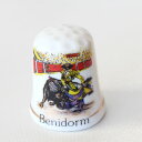 闘牛 スペインの観光地 ベニドルム Benidorm プレースネーム placename シンブル 指貫き ソーイング キルト パッチワーク コレクション アイ...