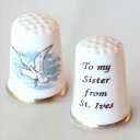 セント アイヴス St.Ives イギリス南西部 カモメ 海鳥 バード シンブル thimble 指貫き セントアイビス 【中古】 姉妹へ