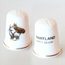 ホース 馬の横顔 ハートランド Hartland ノース デヴォン North Devon プレイスネーム シンブル 指貫き ソーイング キルト パッチワーク ...