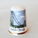 ハンバーブリッジ Humber Bridge イギリス 吊り橋 バーチクロフト シンブル 指貫き ソーイング キルト パッチワーク コレクション アイテム 誕生...