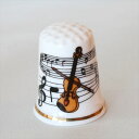 バイオリン 楽器 音楽 音符 イギリス シンブル 指貫き ソーイング キルト パッチワーク コレクション アイテム 誕生日 ギフト プレゼント ヴィンテージ 【...