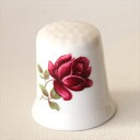 レッド ローズ Red Rose バラの花 フラワー Flower シンブル 指貫き ソーイング コレクション アイテム 誕生日 ギフト プレゼント 【中古】 ...