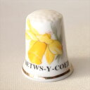 スイセン 水仙 ダフォディル Daffodil ウェールズの国花 ベトゥース イ コイド Betws-y-Coed プレースネーム シンブル 指貫き ソーイング...