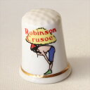 ロビンソン クルーソー Robinson Crusoe ダニエル デフォーの小説 イギリス フェントン Fenton シンブル 指貫き ソーイング キルト パッ...