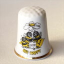 ハチミツに蜂 Honey Bee Be happy 楽しく ミツバチ イギリス ブルーウォーターズ シンブル 指貫き ソーイング キルト パッチワーク コレクシ...