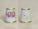 赤い薔薇 花 レッド ローズ バラ フラワー ハンドペイント 手書き ロイヤル ウースター Royal worcester シンブル 指貫き ソーイング コレク...
