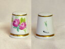 赤い薔薇 花 レッド ローズ バラ フラワー ハンドペイント 手書き ロイヤル ウースター Royal worcester シンブル 指貫き ソーイング コレク...