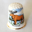 ヘラジカ Moose 鹿 シンブル 指貫き シカ イギリス バーチクロフト ソーイング アイテム コレクション パッチワーク キルト プレゼント P16Sep15