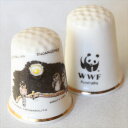 WWF 世界自然保護基金 チャイロガマグチ ヨタカ ススイロ メンフクロウ オーストラリアの絶滅危惧種 鳥 バード バーチクロフト シンブル 指貫き ソーイング...